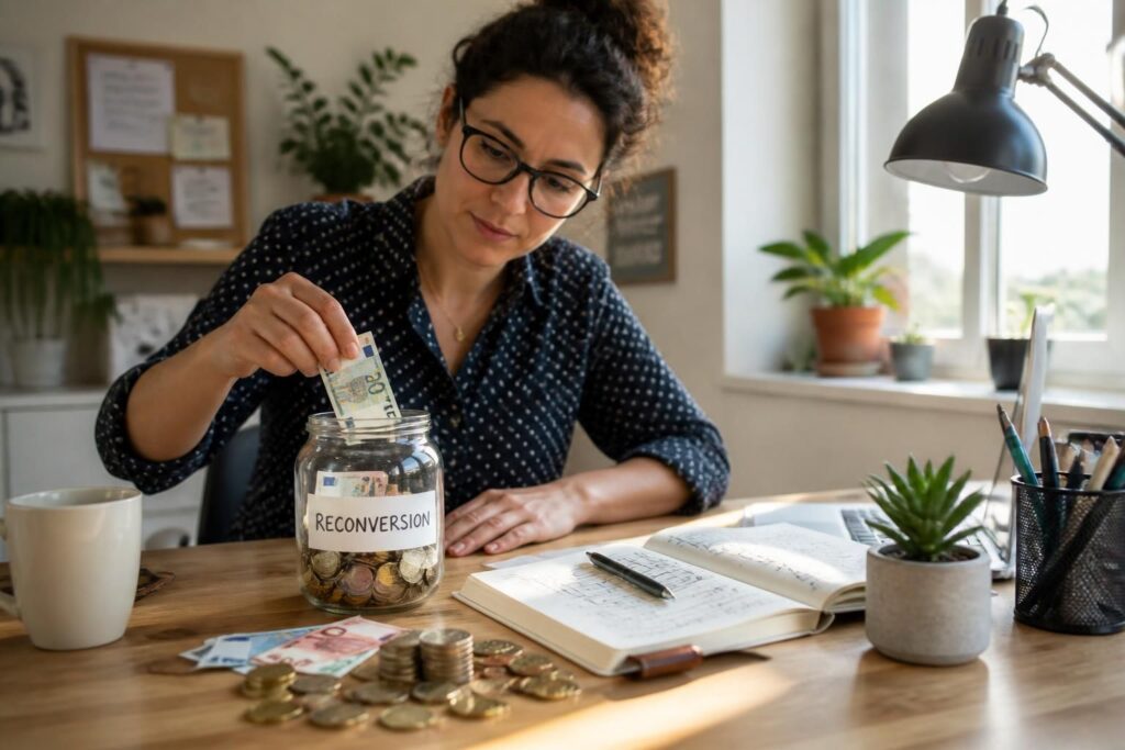 Épargner pour financer un projet de reconversion