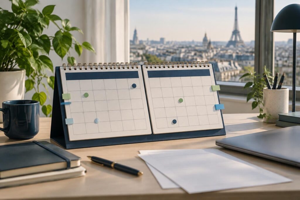 Calendrier 2025-2026 de la commission Transition Pro Île-de-France et dates clés