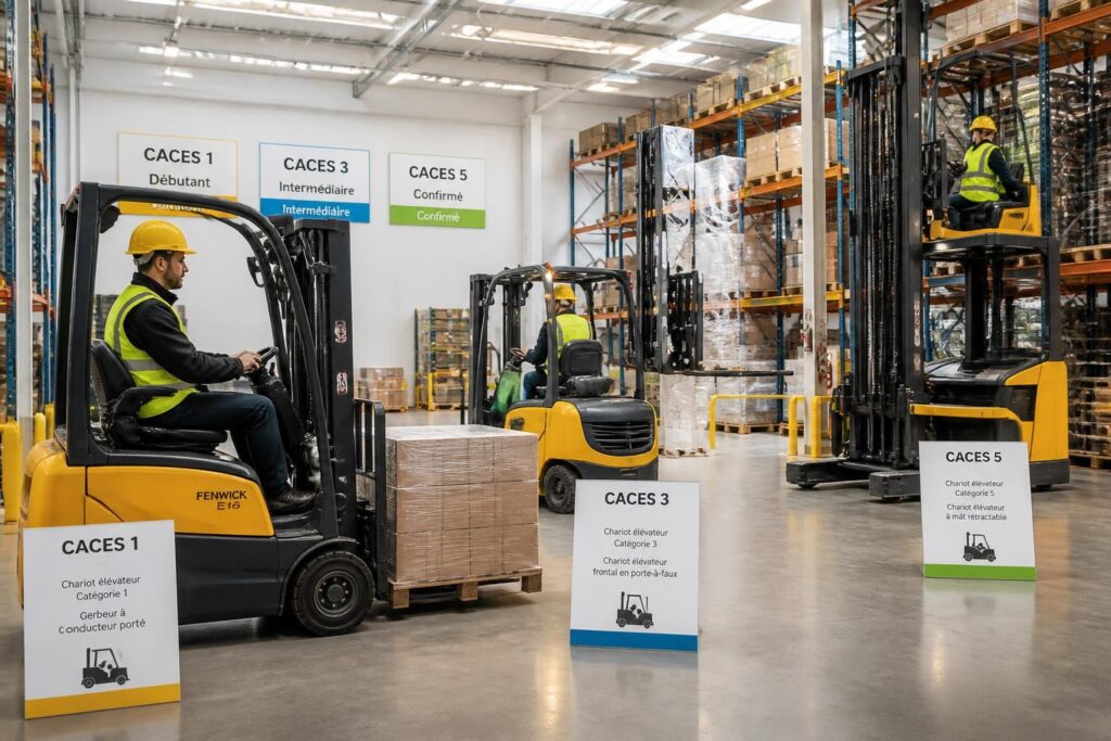 Les certifications CACES pour chariot élévateur selon les différents niveaux