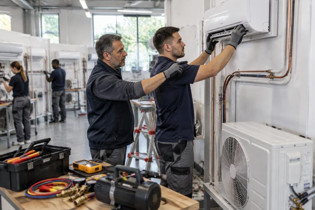 Formation installateur climatisation : parcours, centres et certifications disponibles